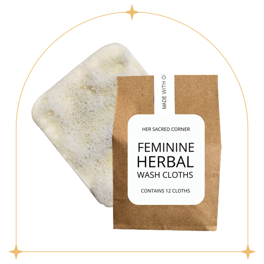 Feminine Herbal Wash Cloths (12pk)