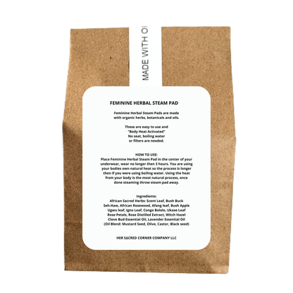 Feminine Herbal Steam Pads (2pk)