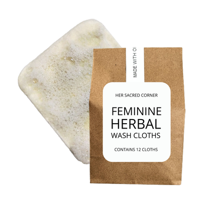 Feminine Herbal Wash Cloths (12pk)