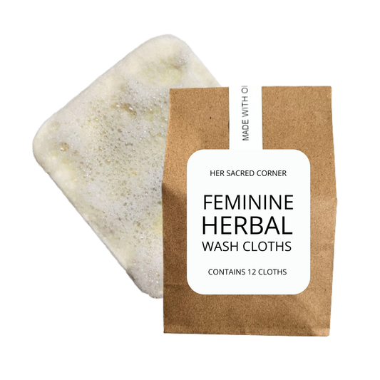 Feminine Herbal Wash Cloths (12pk)