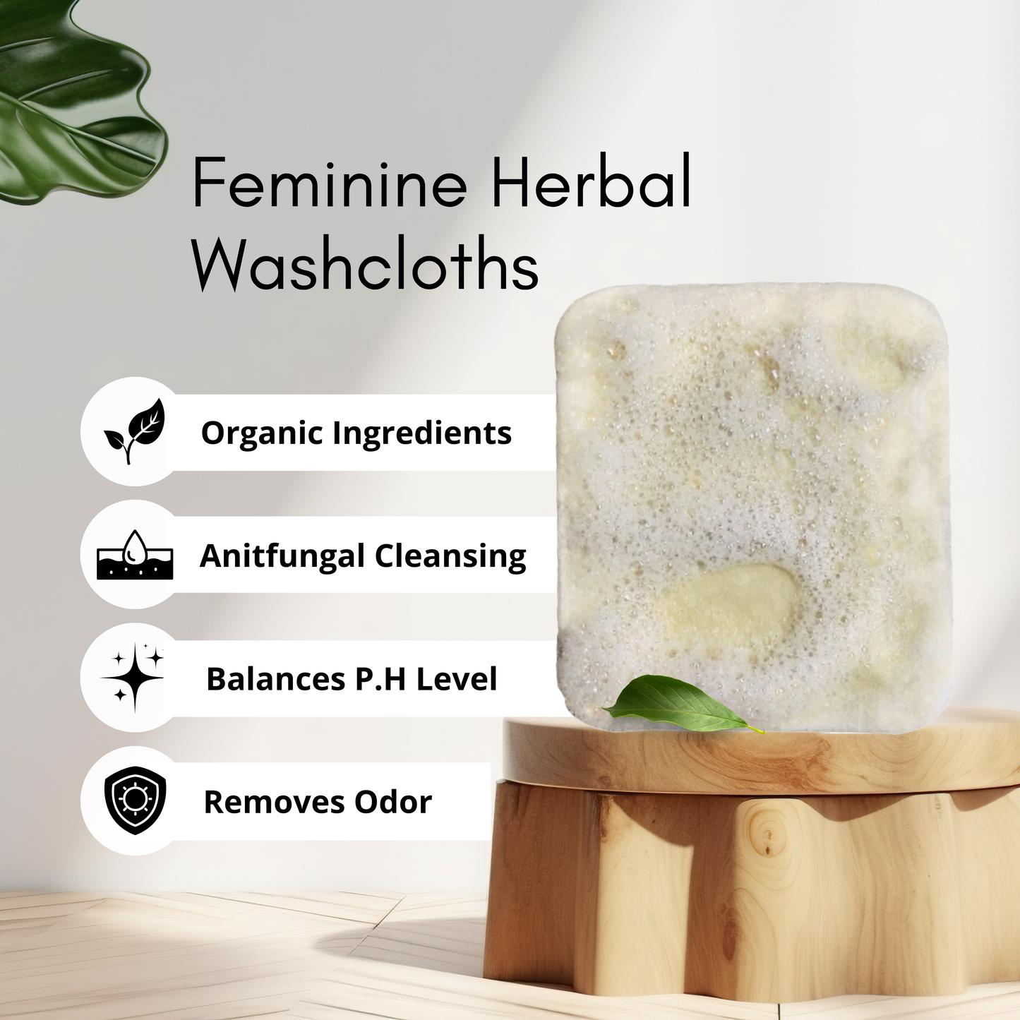 Feminine Herbal Wash Cloths (12pk)